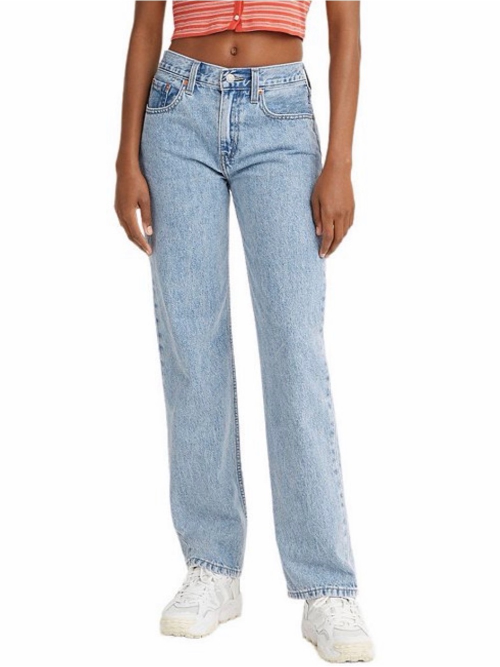 Levi's Light Blue Mid Rise Straight-Leg Jeans